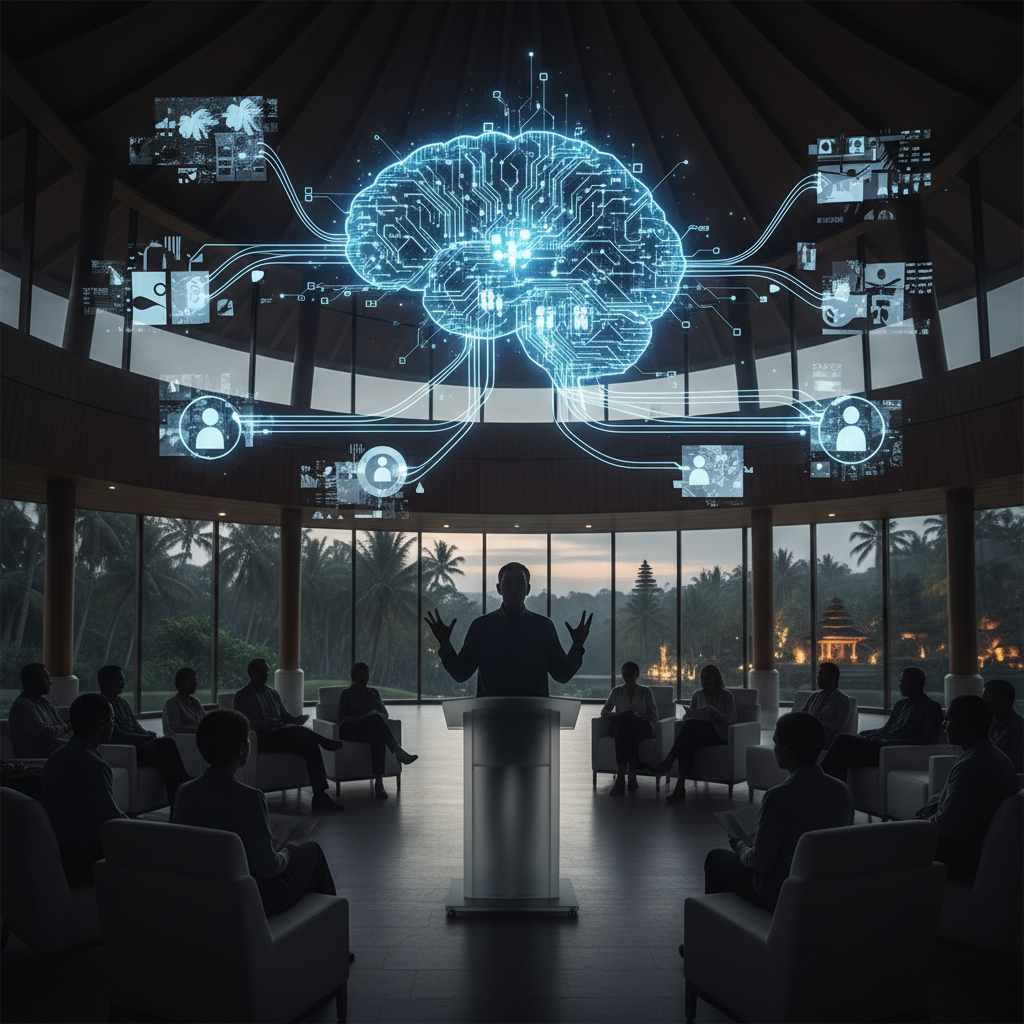 AI:s inverkan på berättande och kreativitet diskuterades på APOS-konferensen – redaktionell illustration