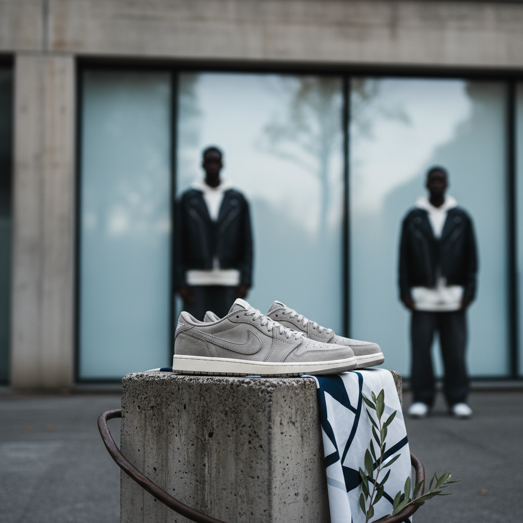 Air Jordan 1 Low MM V3 "Light Orewood Brown" Lanseras Hösten 2026 – redaktionell illustration