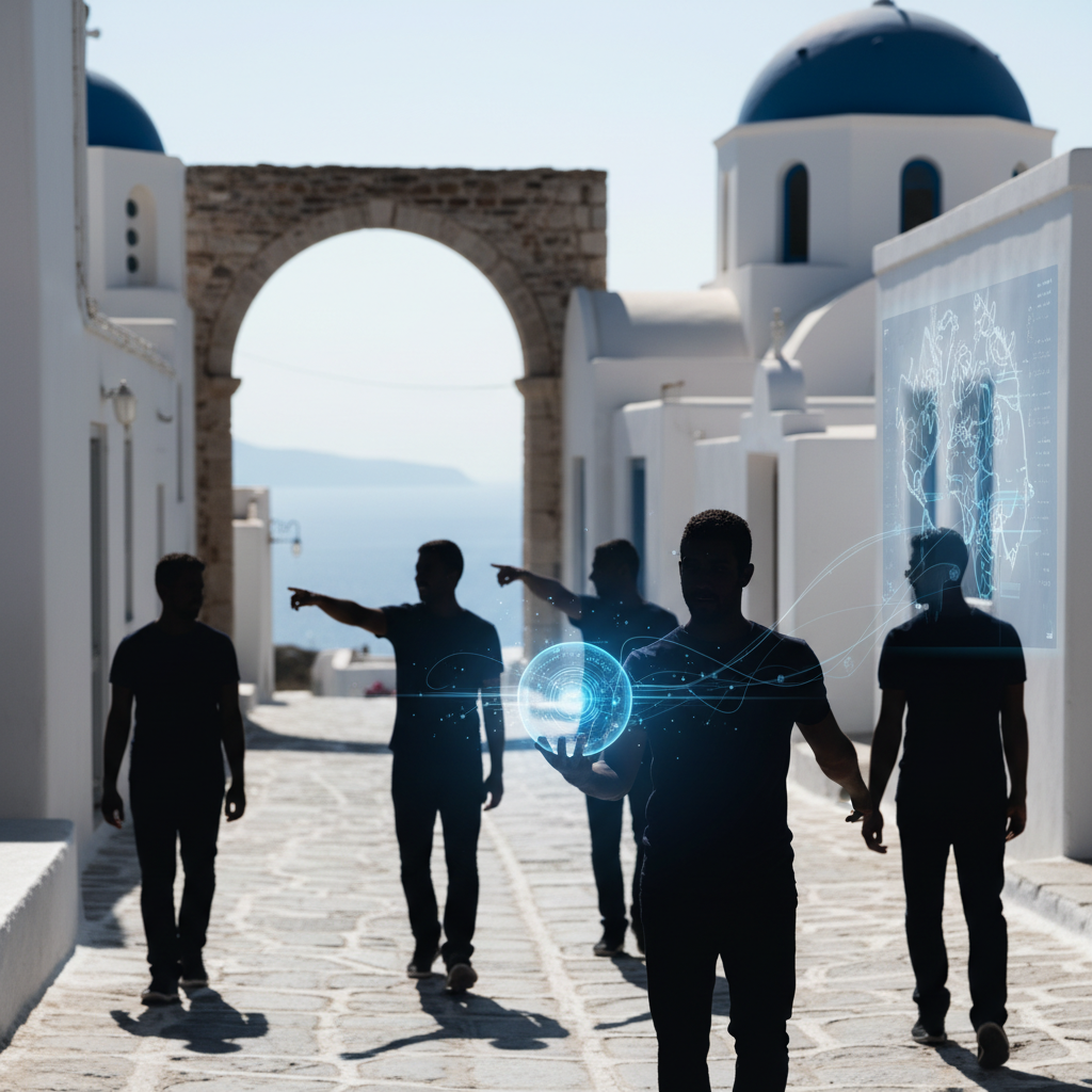 Andros lanserar AI-driven turistguide för besökare – redaktionell illustration
