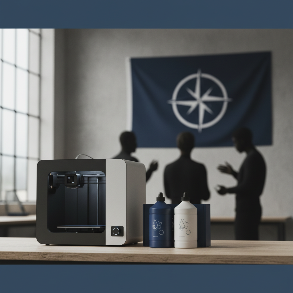 Anycubic Photon P1 hartsskrivare säljs med materialkit – redaktionell illustration