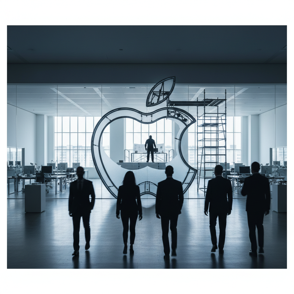 Apples designteam står inför omstrukturering under ny ledning – redaktionell illustration