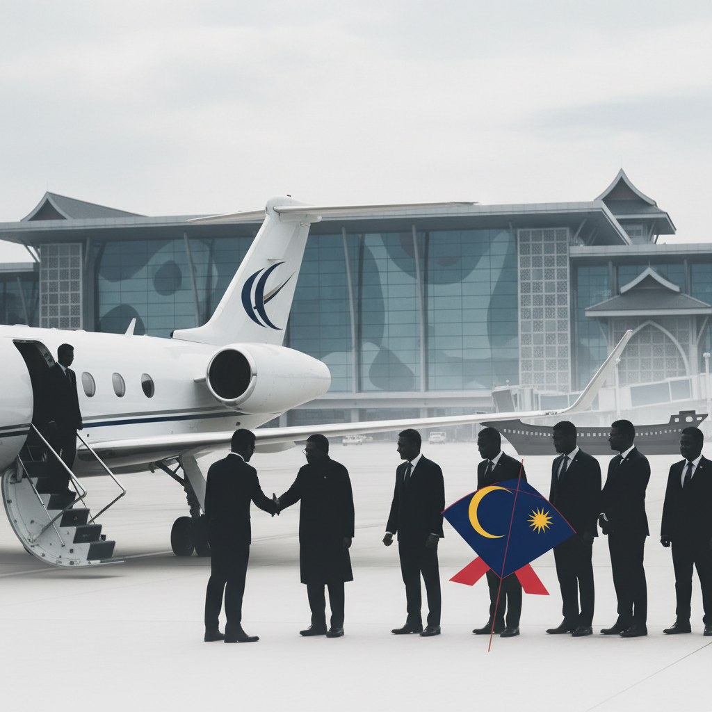 Bangladeshs premiärminister Rahman inleder statsbesök i Malaysia – redaktionell illustration