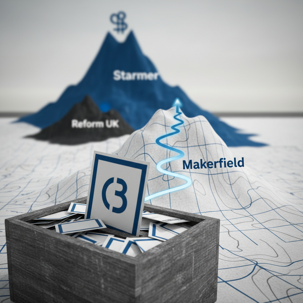 Burnham vinner fyllnadsval i Makerfield, kan utmana Starmer som Labourledare – redaktionell illustration