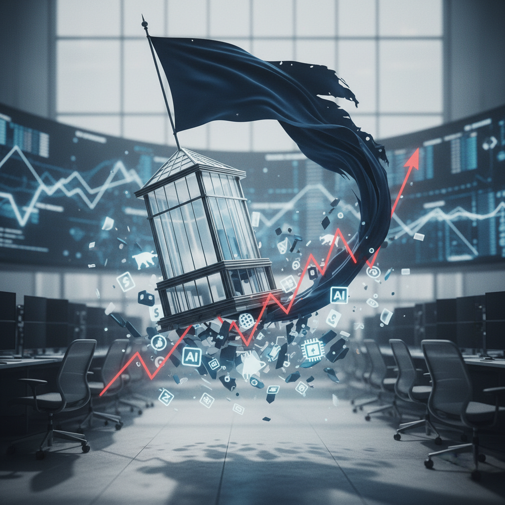 Citadel Securities flaggar för utmaningar på marknaden vid räntehöjningar – redaktionell illustration