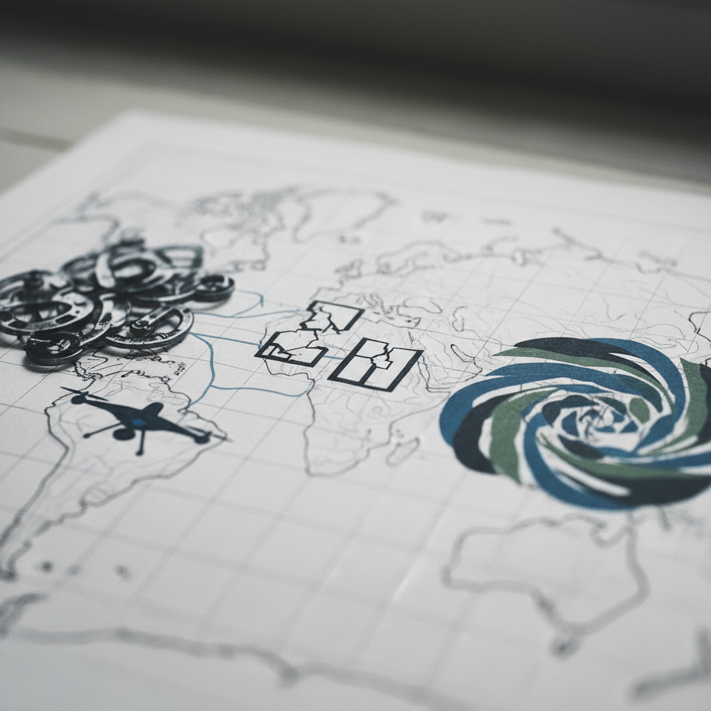 Today's Editorials: Geopolitical Tensions, Domestic Policy Debates, and Environmental Concerns – redaktionell illustration