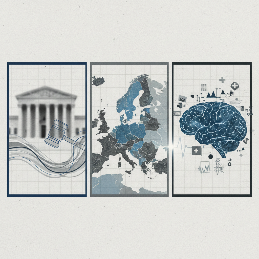 Today's Editorials: US Supreme Court Rulings, European Disunity, and Healthcare AI – redaktionell illustration