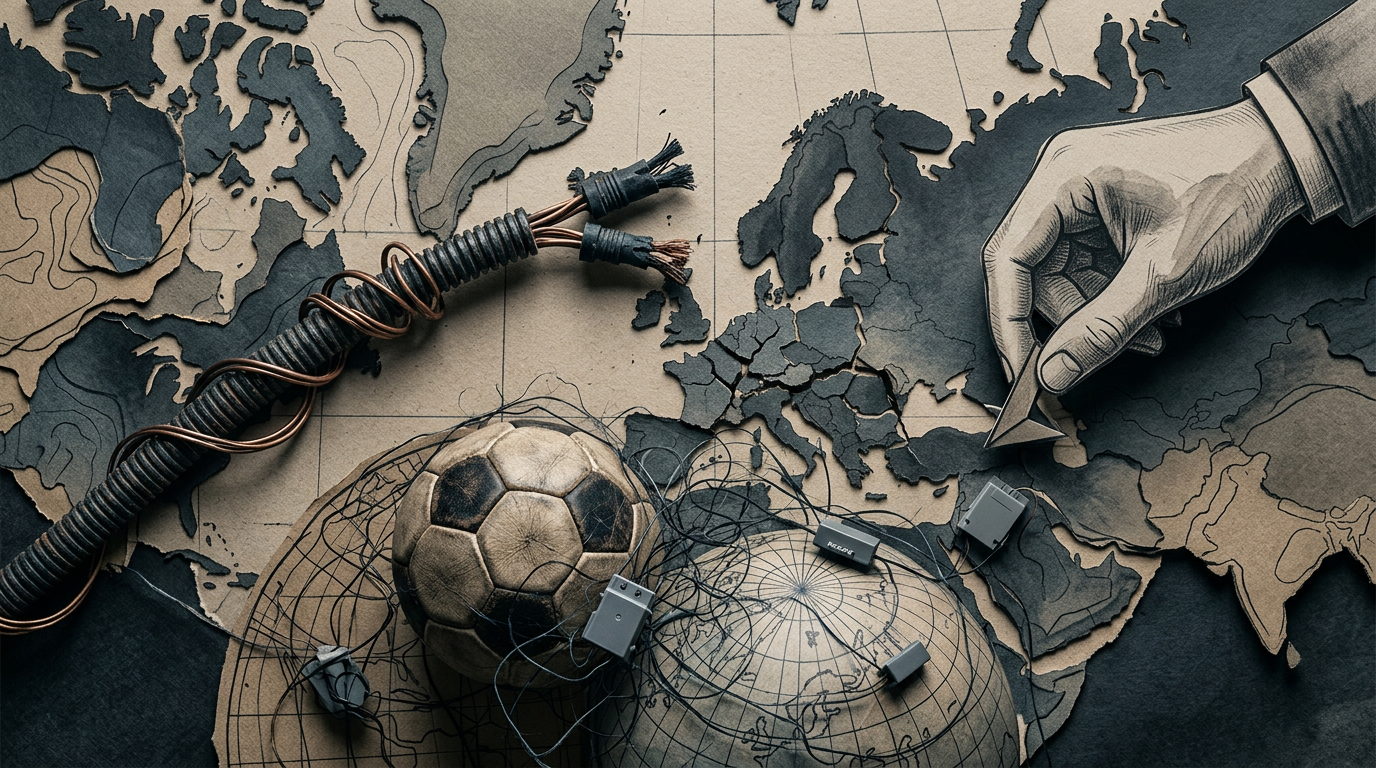 Today's Editorials: US Power Plays FIFA, Europe's Energy Woes, and Big Tech Controversies – redaktionell illustration