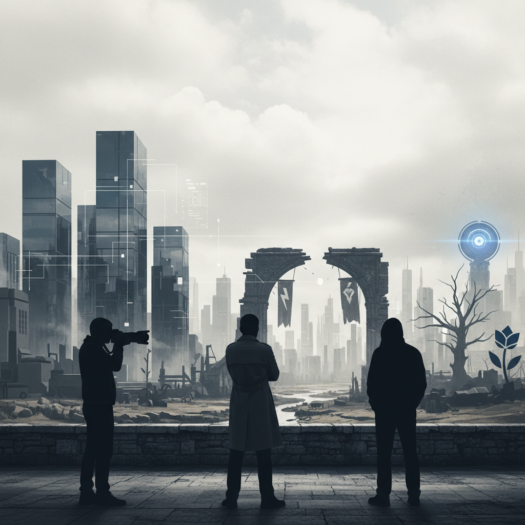Today's Editorials: Surveillance Abuses, Political Extremism, and Environmental Distress – redaktionell illustration