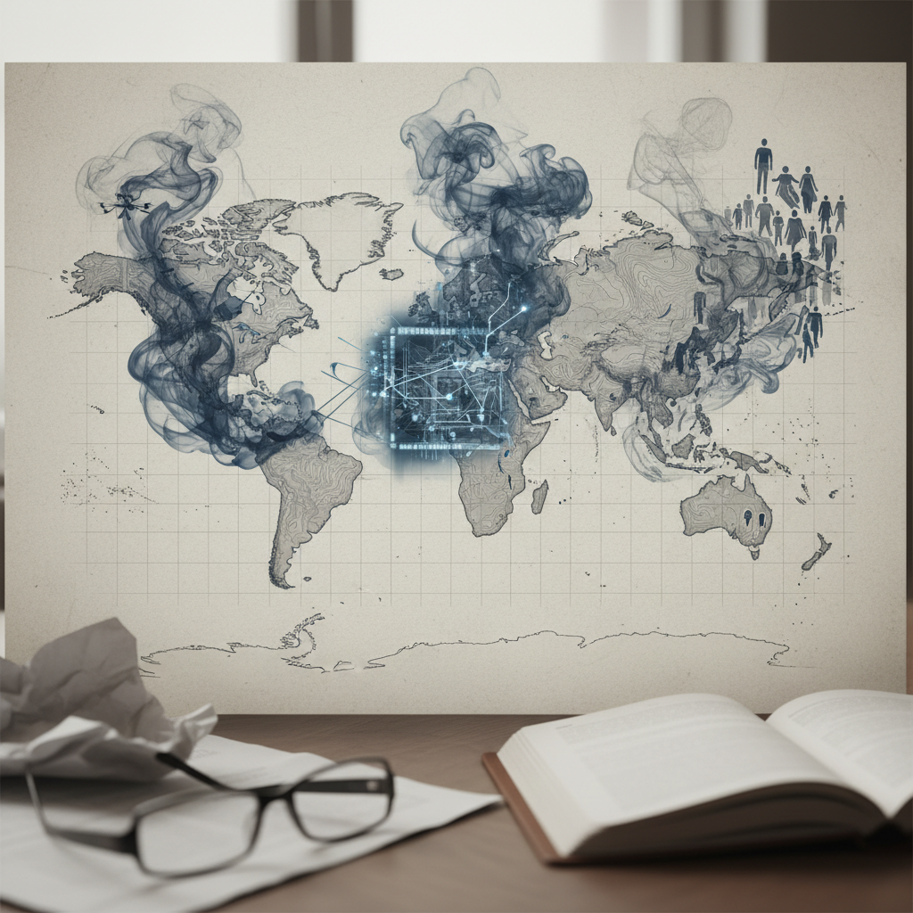 Today's Editorials: Geopolitics, AI, and Social Shifts Dominate Global Discourse – redaktionell illustration