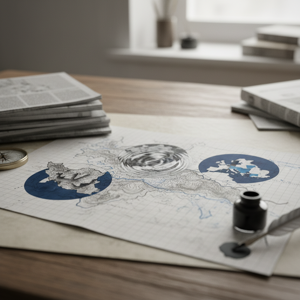 Today's Editorials: Geopolitical tensions, media scrutiny, and European political shifts – redaktionell illustration