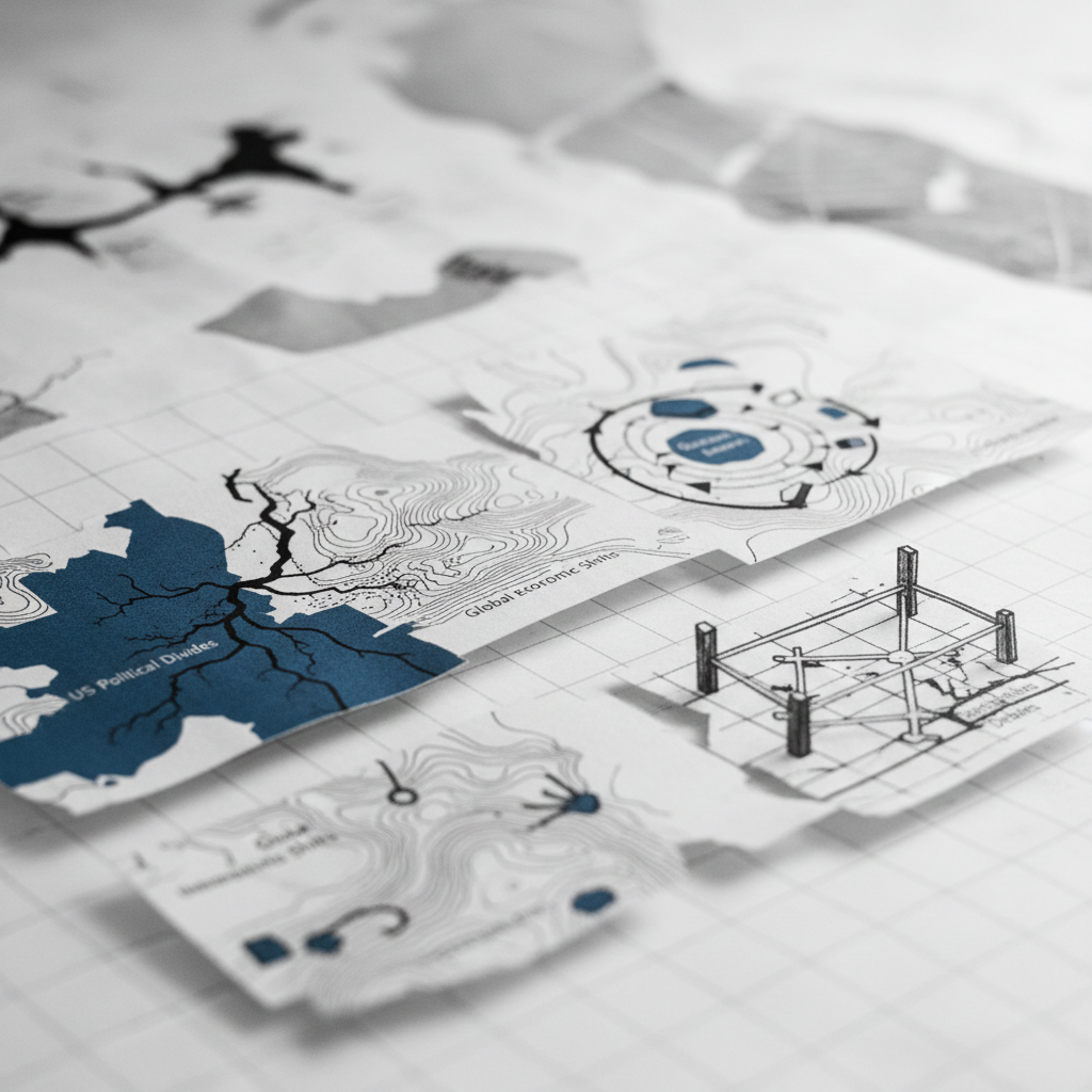 Today's Editorials: US Political Divides, Global Economic Shifts, and Social Infrastructure Debates – redaktionell illustration