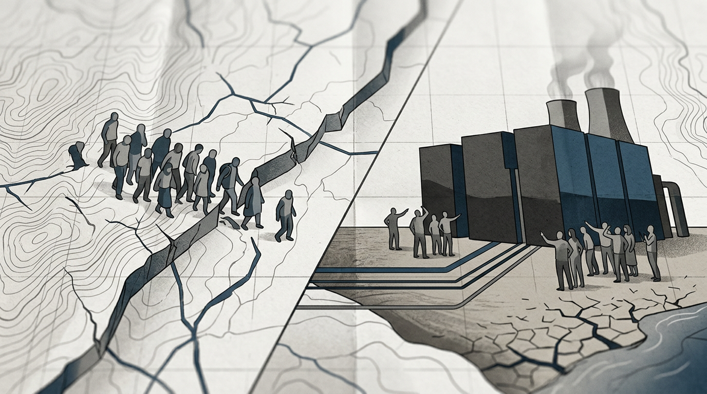 Today's Editorials: Immigration Policy Under Scrutiny, Data Center Backlash – redaktionell illustration