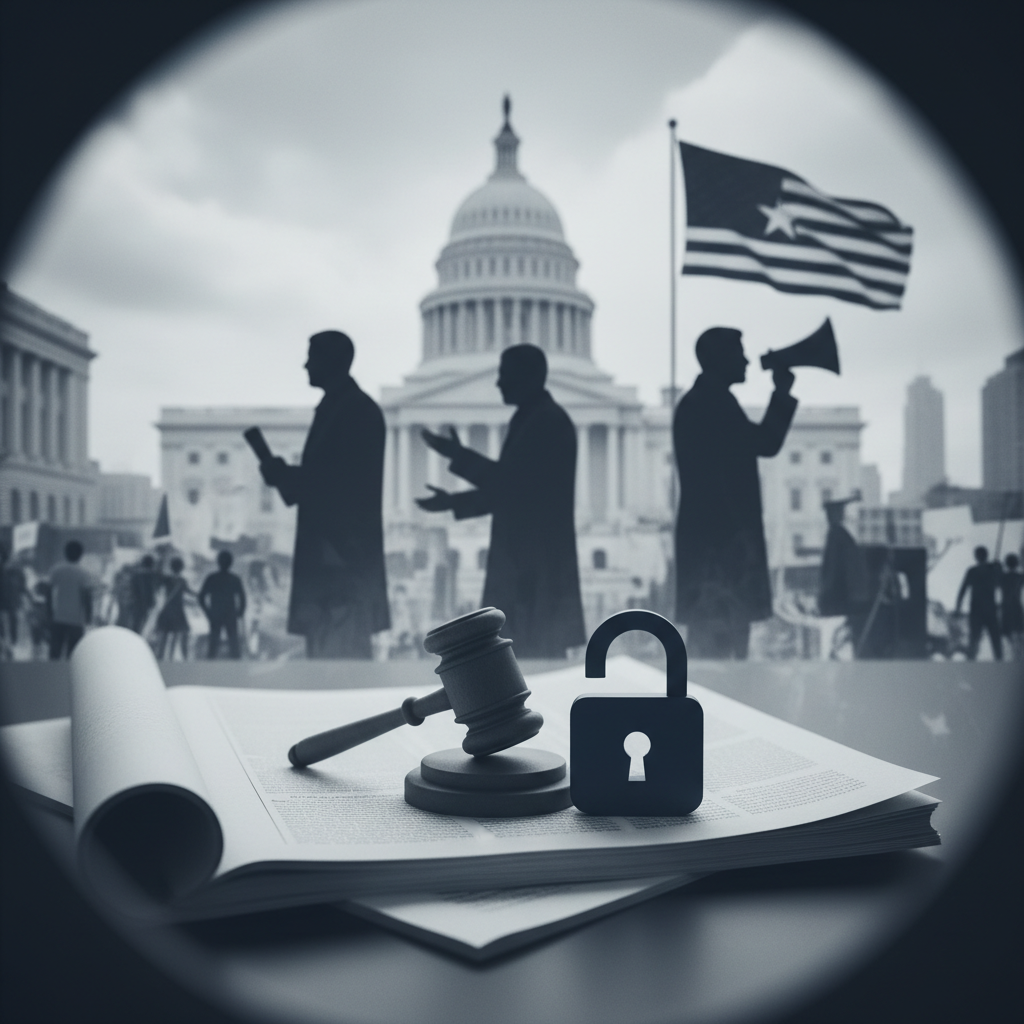 Today's Editorials: US Politics, Free Speech Debates, and Cultural Trends – redaktionell illustration
