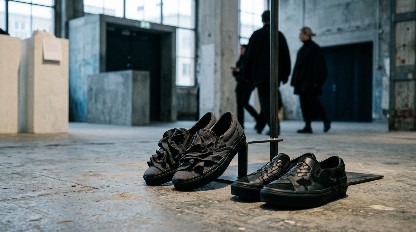 DSM Kei Ninomiya x Vans presenterar Slip-On kollektion – redaktionell illustration