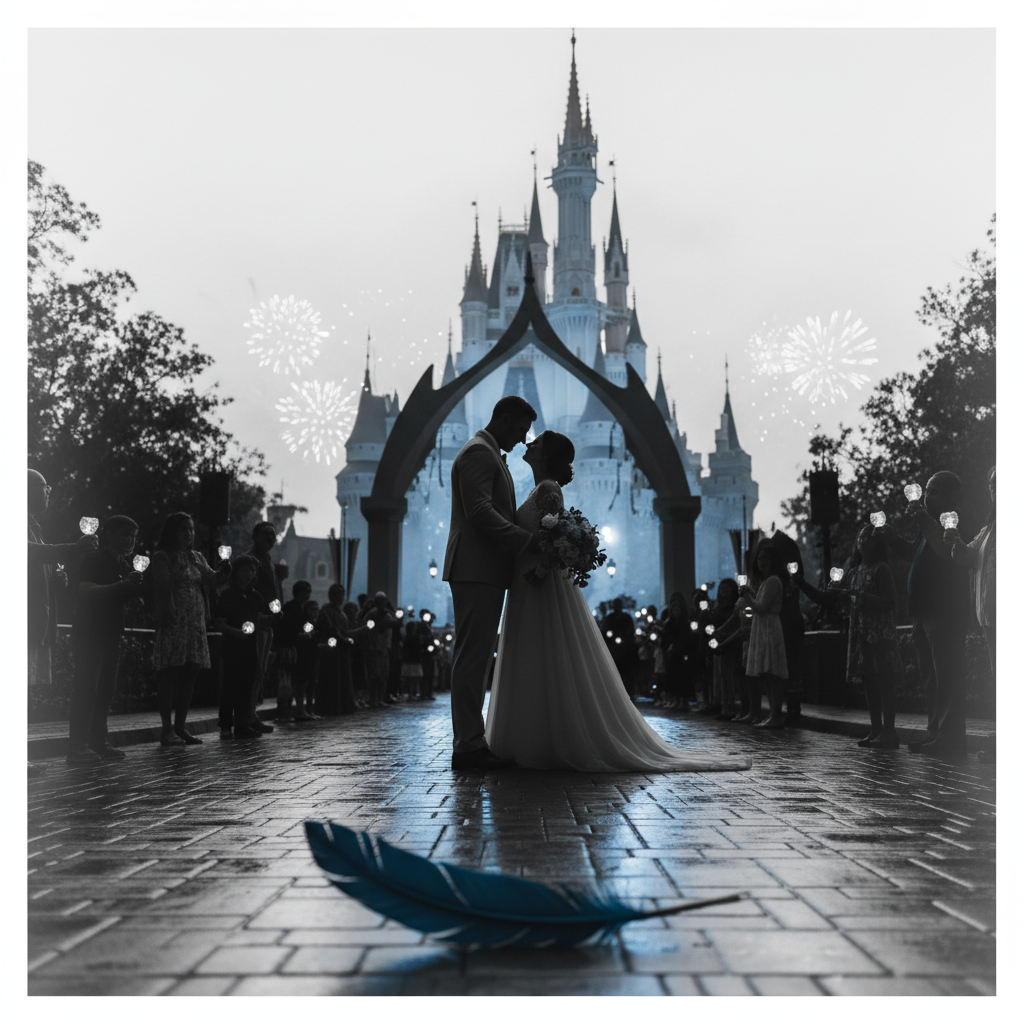 Eagles DeVonta Smith gifte sig på Disney World – redaktionell illustration