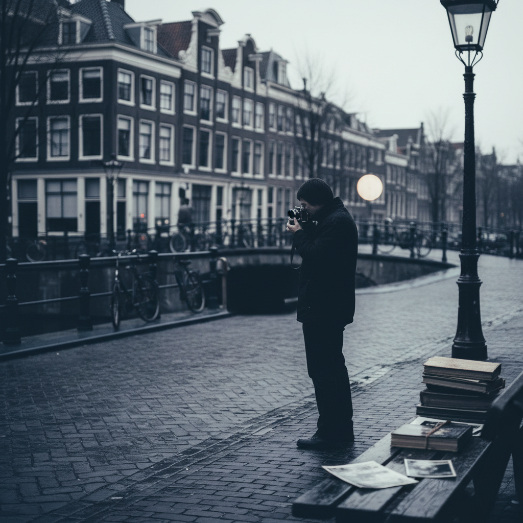 Ed van der Elsken – Nederländsk streetfotograf – redaktionell illustration