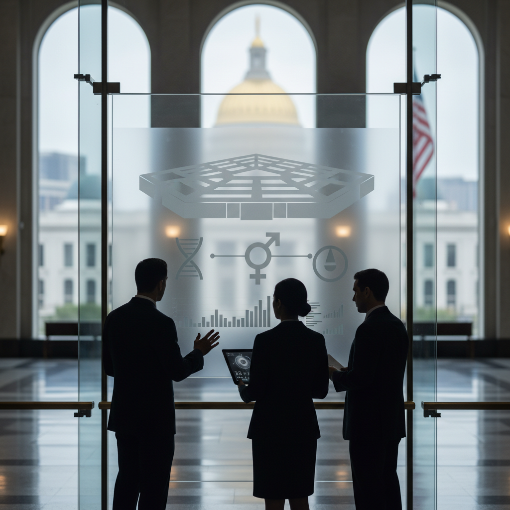 Assessing the Ideological Shifts in Pentagon Personnel Policies – redaktionell illustration