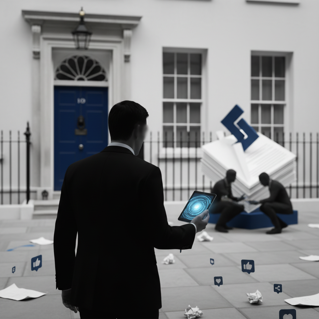 Assessing the Legacy and Unusual Exit of Keir Starmer – redaktionell illustration