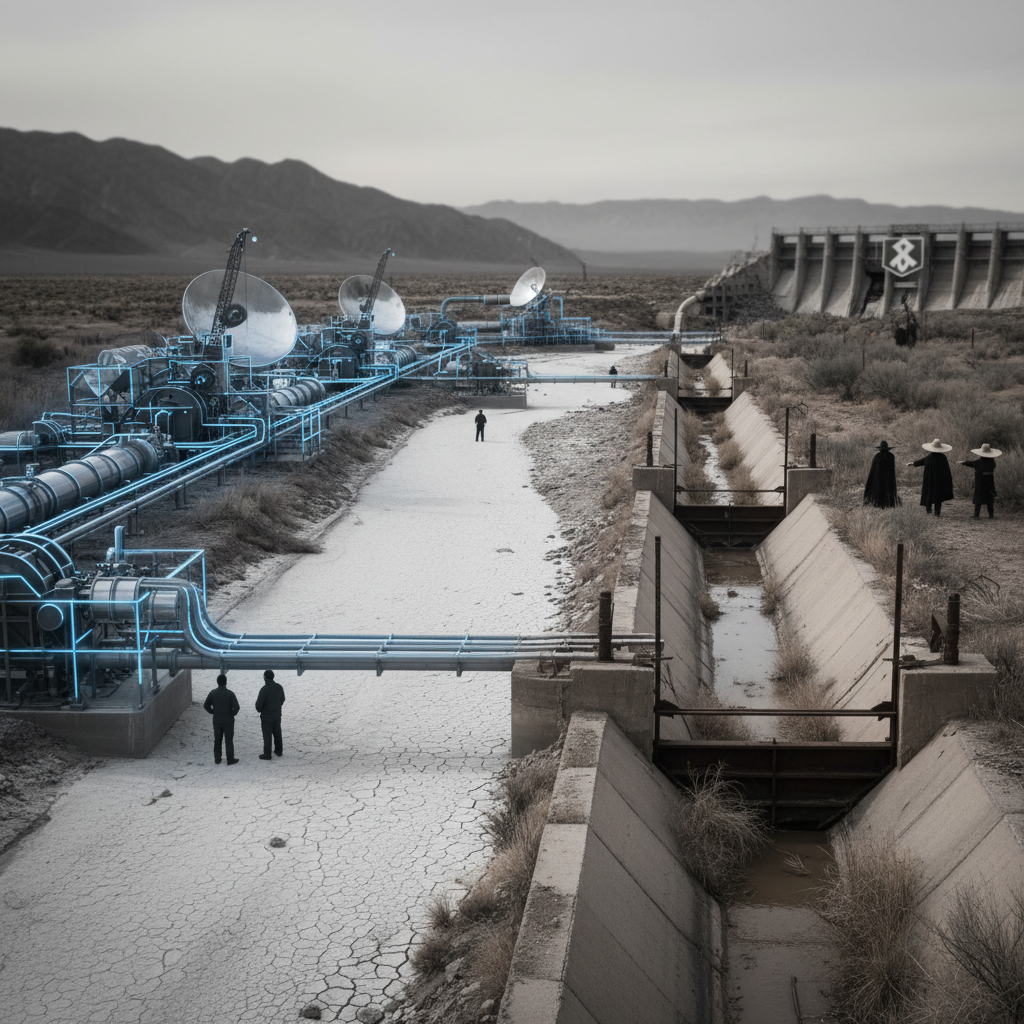 Competing Visions to Save the Vanishing Waterways of the American West – redaktionell illustration