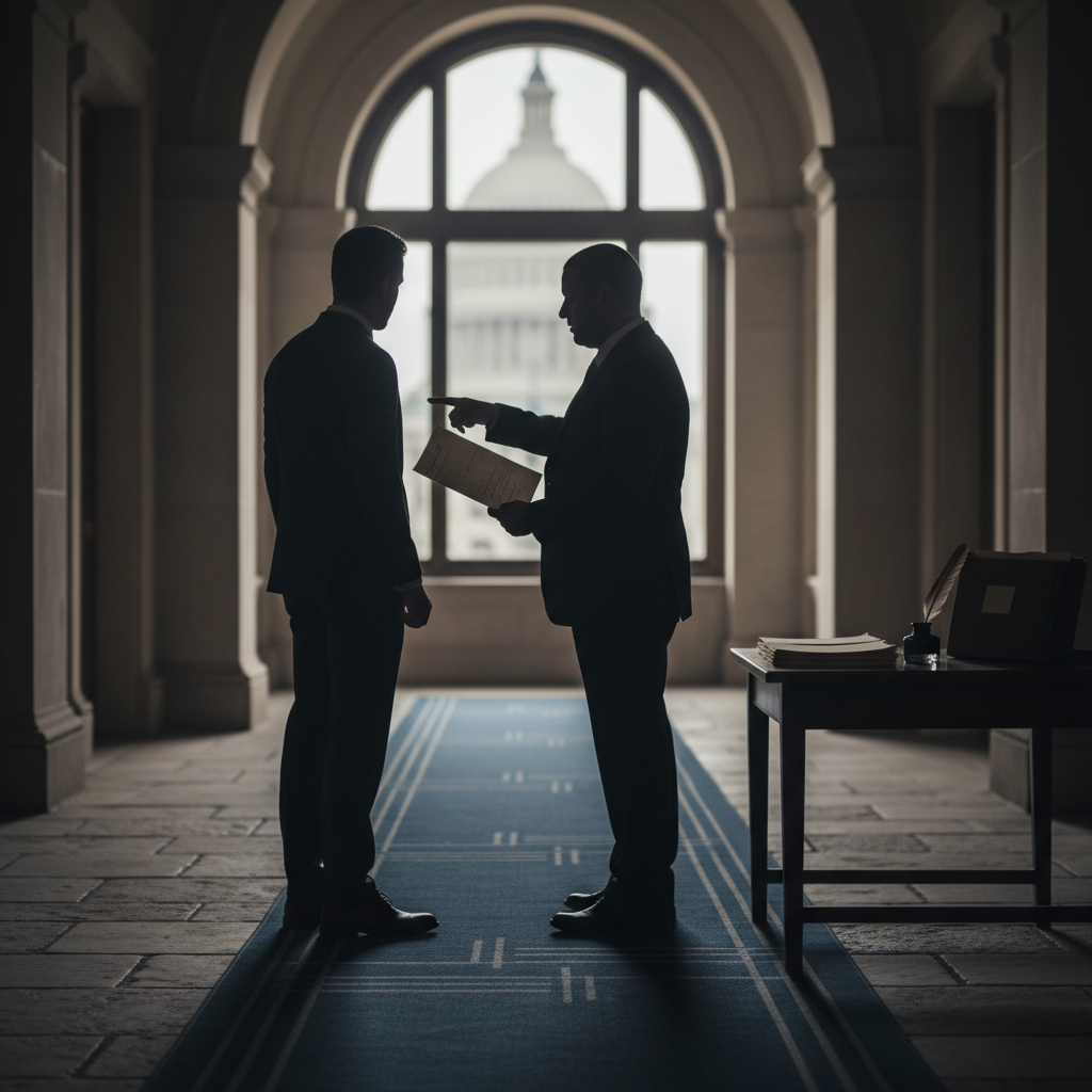 Debating the FBI Investigation into Senator Susan Collins and Navatek – redaktionell illustration