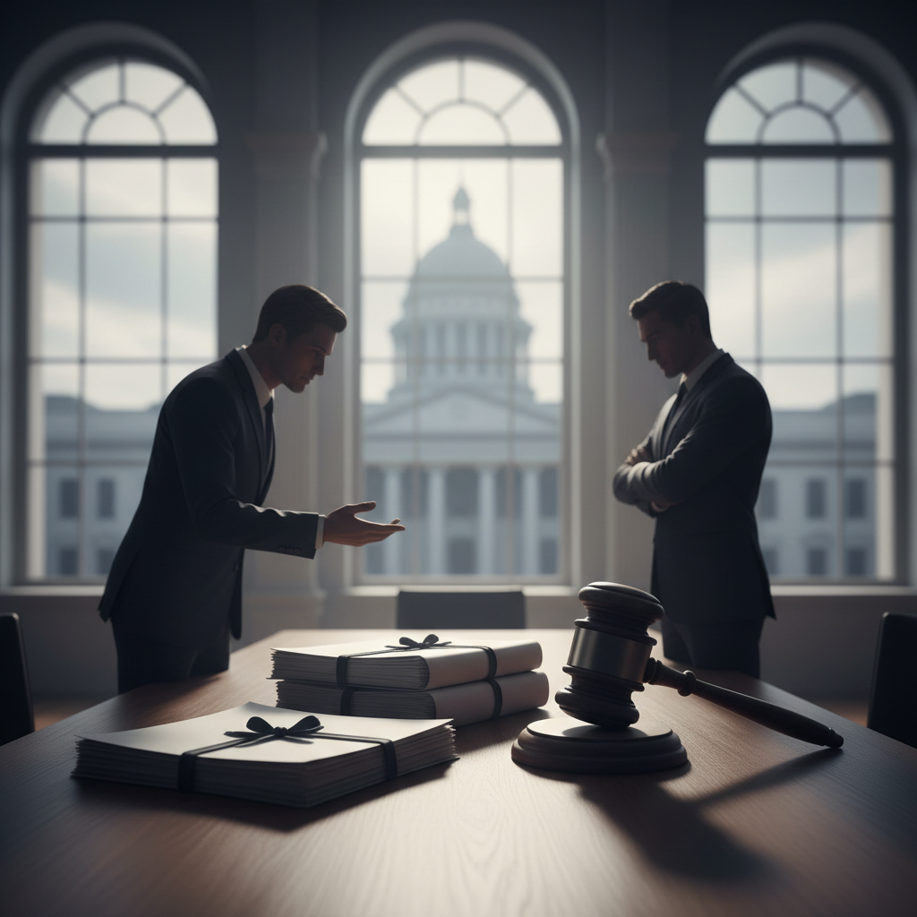 Debating the Legitimacy of the Trump-IRS Settlement – redaktionell illustration