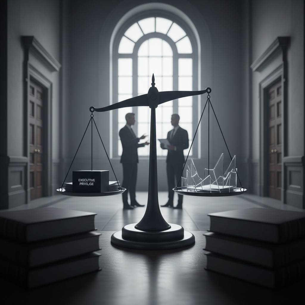 Evaluating the Expansion of Executive Privilege and Record Secrecy – redaktionell illustration