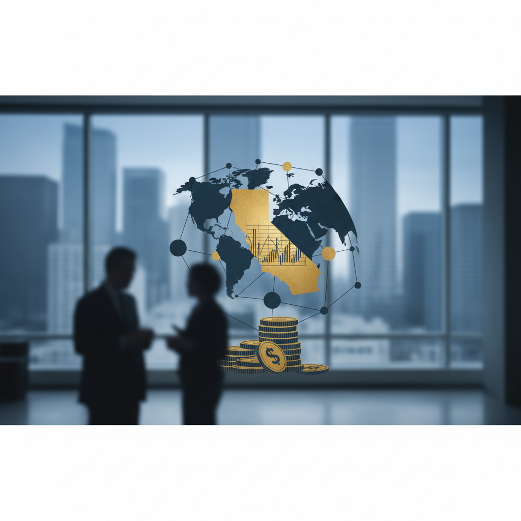 Global Perspectives on California’s Proposed Billionaire Wealth Tax – redaktionell illustration