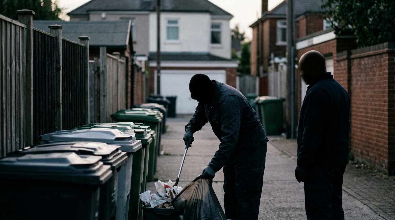 Global Tensions Over Municipal Waste Enforcement and Privacy – redaktionell illustration