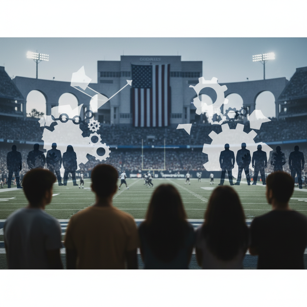 Meritocracy and Nativism: The Debate Over a Texas Football Photo – redaktionell illustration