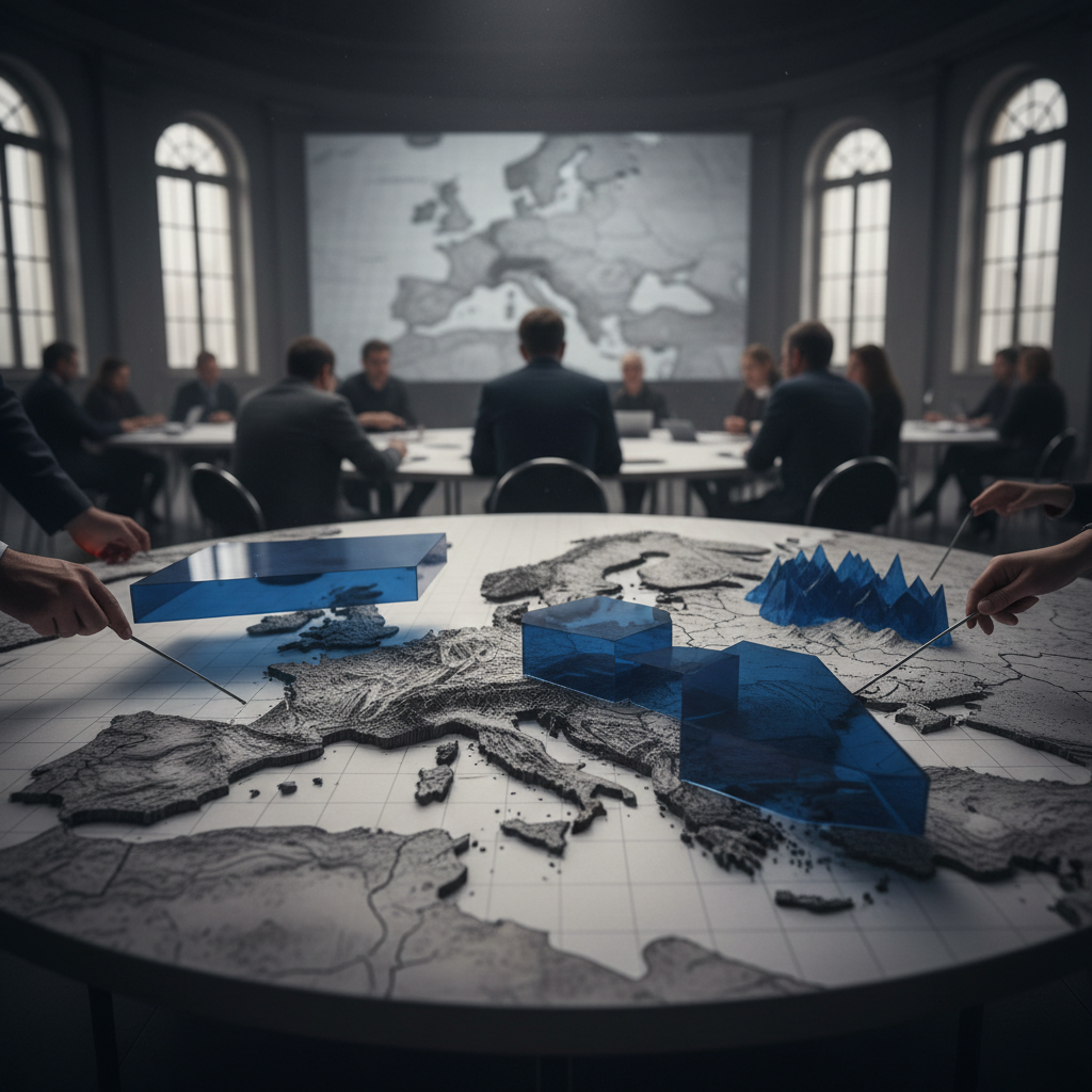 Navigating Europe’s Position in the Global Redivision of Labor – redaktionell illustration
