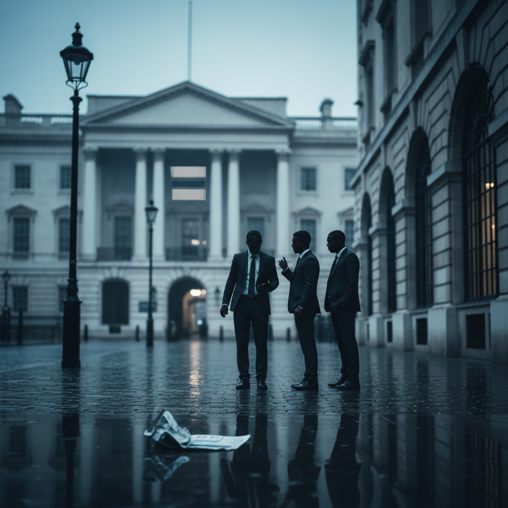 Navigating the populist fallout of Farage's financial scandals – redaktionell illustration