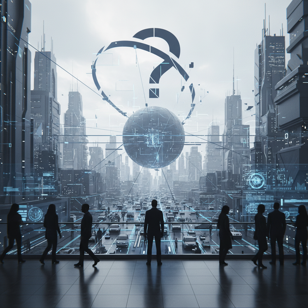Navigating the Social and Economic Impact of Artificial Intelligence – redaktionell illustration