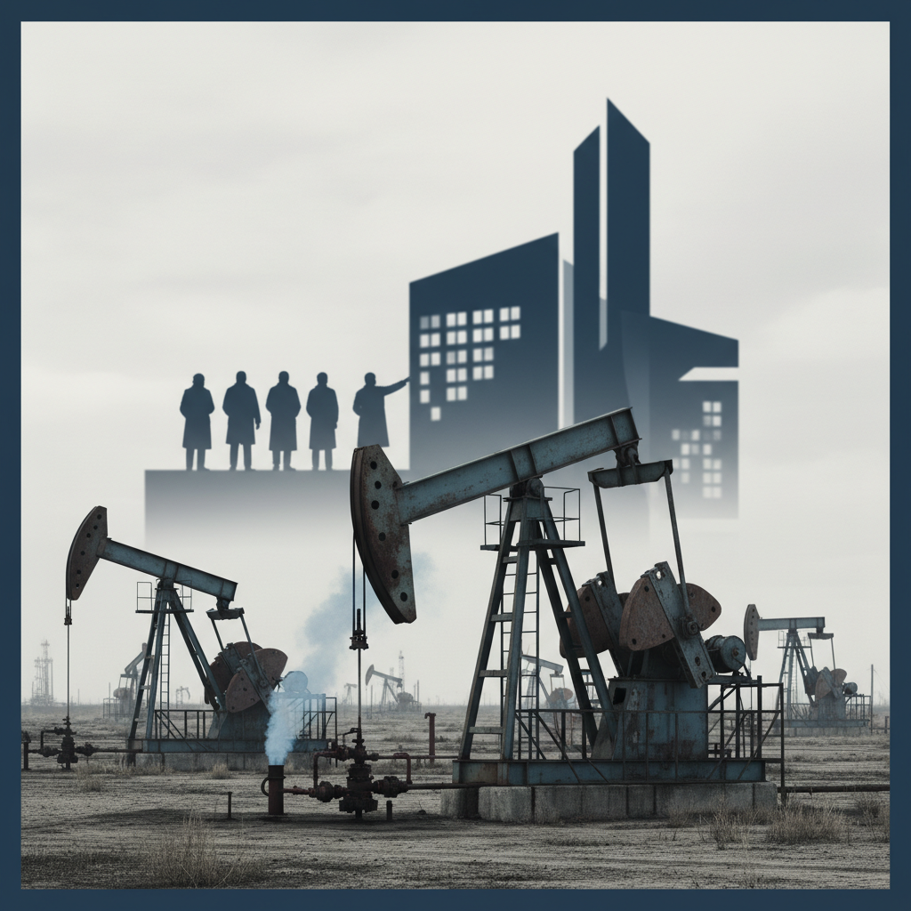Regulatory Shifts and Methane Emissions from Marginal Oil Wells – redaktionell illustration