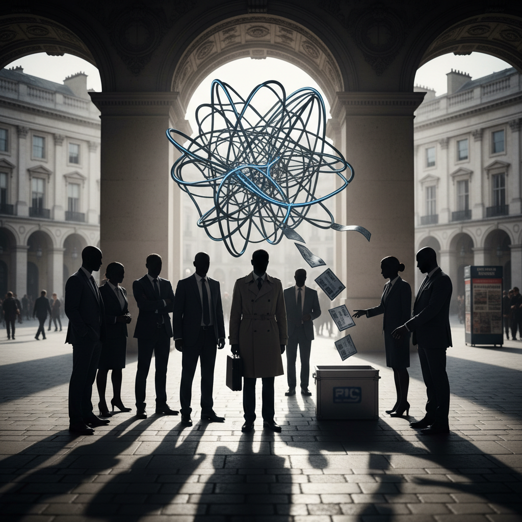 Scrutiny of Reform UK Funding Allegations – redaktionell illustration