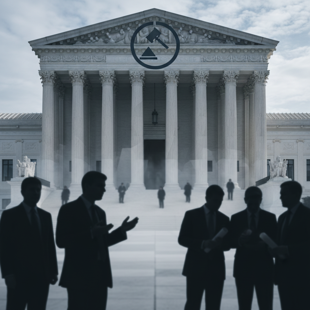 The Debate Over U.S. Supreme Court Transparency and Judicial Supremacy – redaktionell illustration