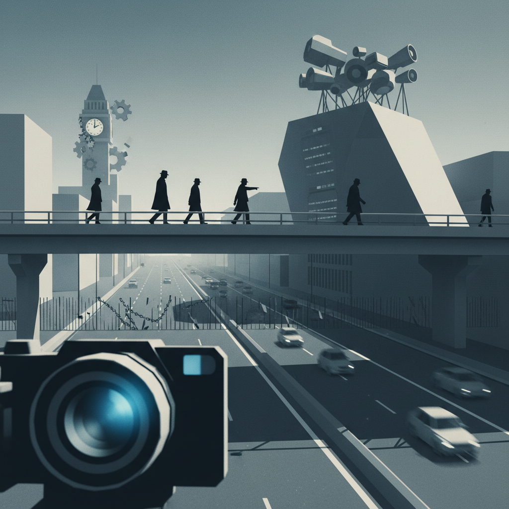 The Growing Debate Over Automated License Plate Surveillance – redaktionell illustration