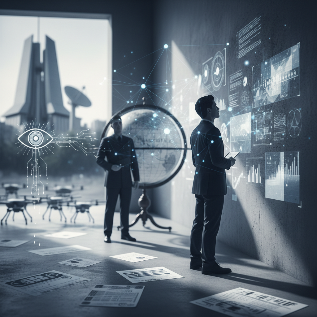 The Growing Role of AI in National Security and Oversight – redaktionell illustration