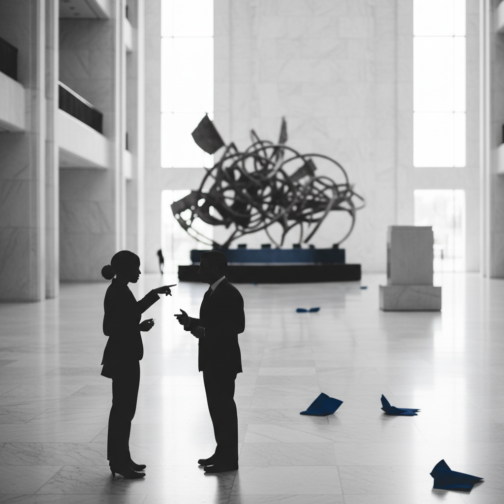 The Political Struggle Over the Kennedy Center’s Future – redaktionell illustration