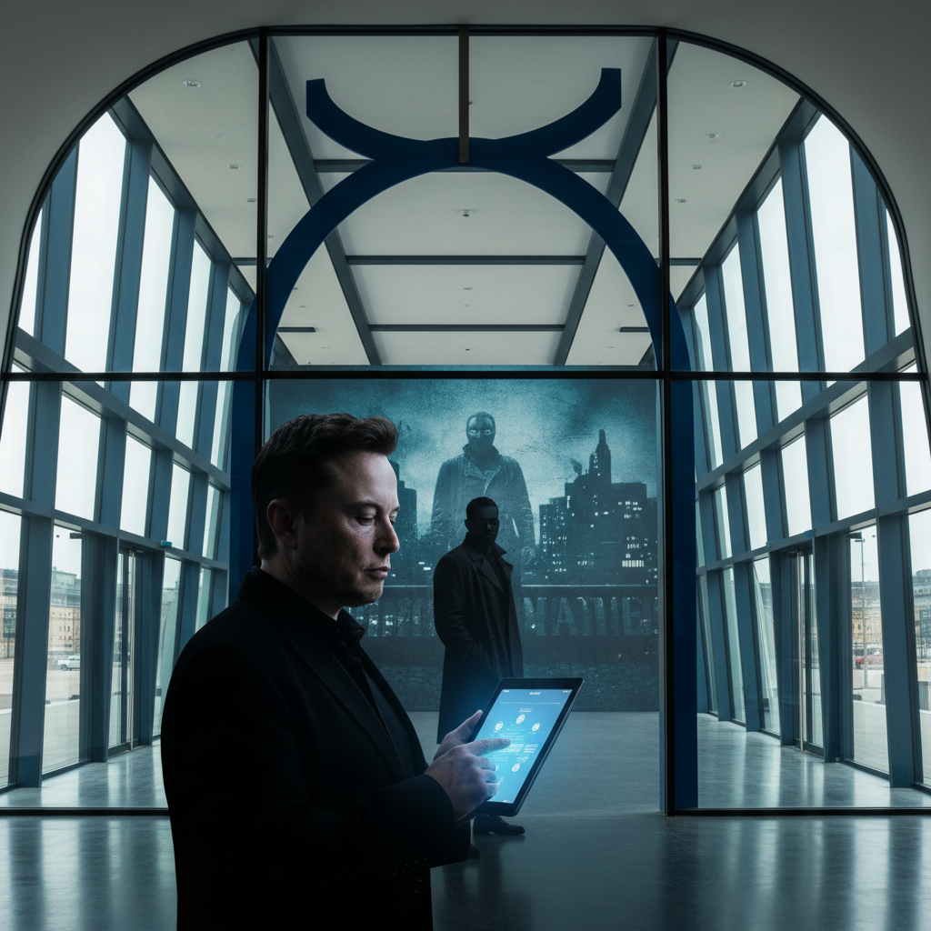Elon Musk delar Armie Hammers film "Citizen Vigilante" på X – redaktionell illustration