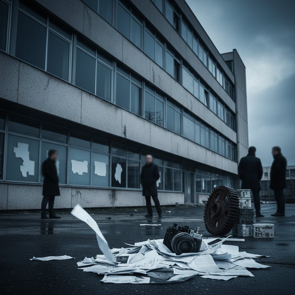Filmproducentens 50 företag avregistrerade – anställda utan betalning – redaktionell illustration