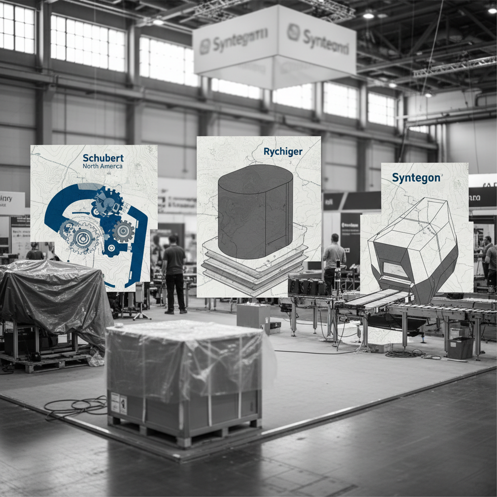 Flera leverantörer presenterar nya förpackningslösningar på PACK EXPO – redaktionell illustration