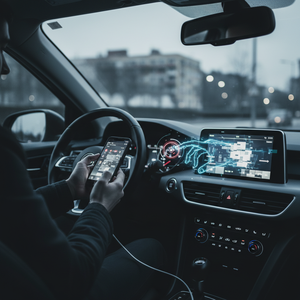 Gemini-samtal strular i Android Auto – användare rapporterar fel – redaktionell illustration