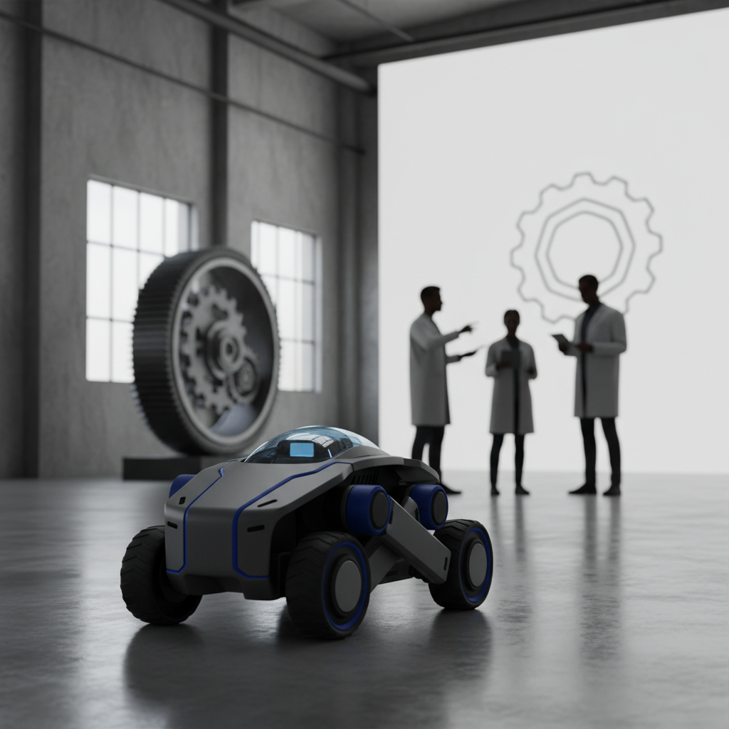 Genesis AI lanserar hjulburen robot Eno – utmanar konventionell humanoid design – redaktionell illustration
