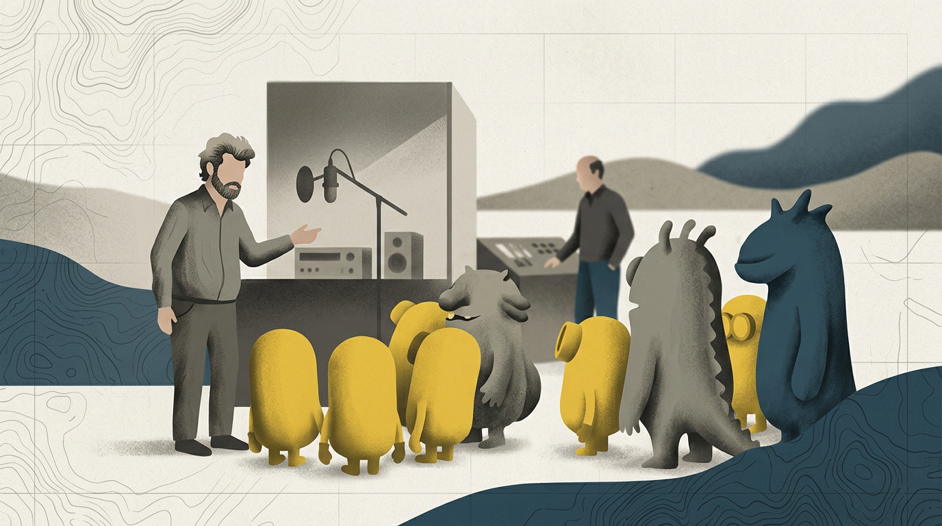 George Lucas medverkar i nya ”Minions and Monsters” – redaktionell illustration