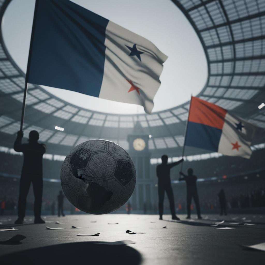 Ghana besegrade Panama i VM-match – redaktionell illustration