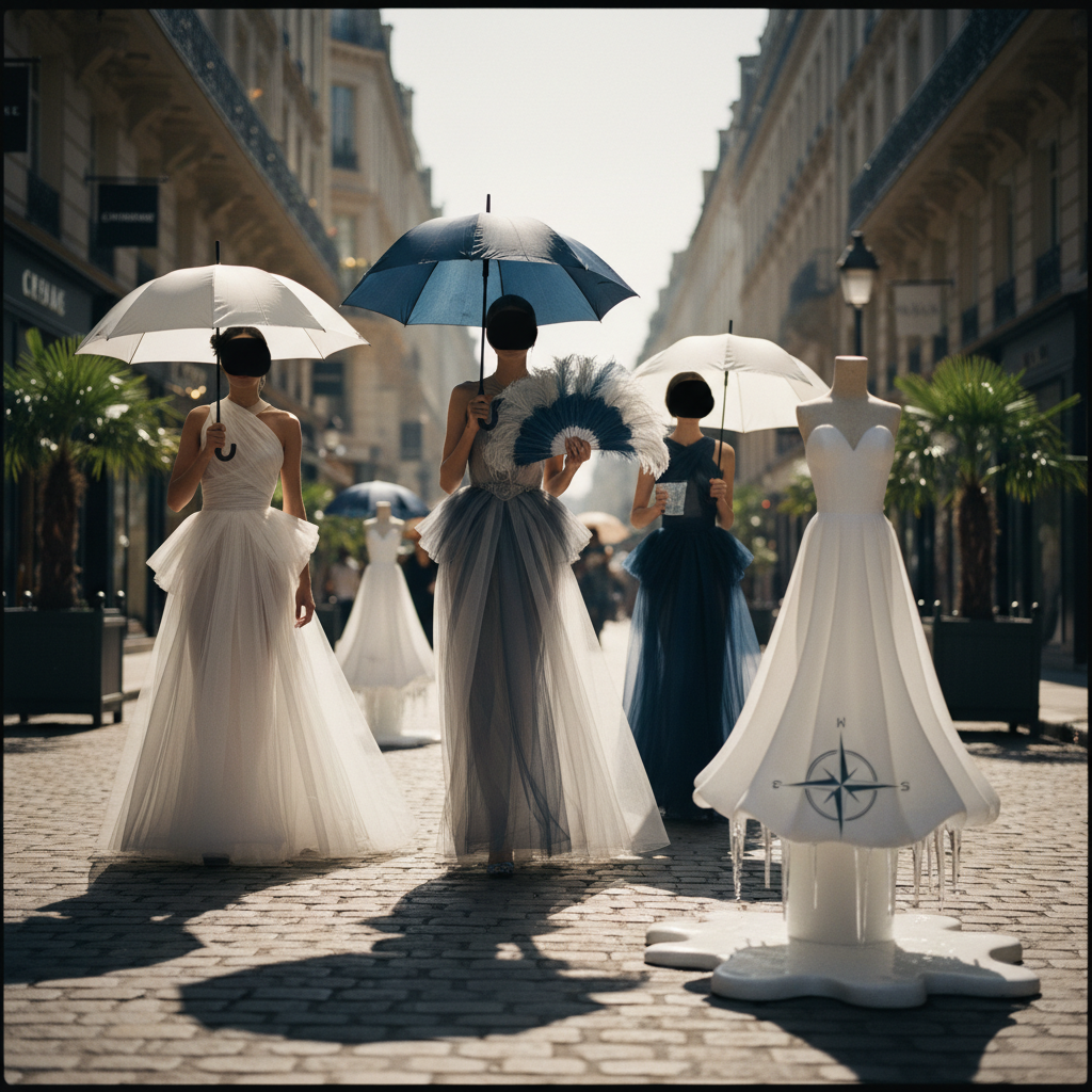 Het Paris Haute Couture-vecka 2026 – redaktionell illustration