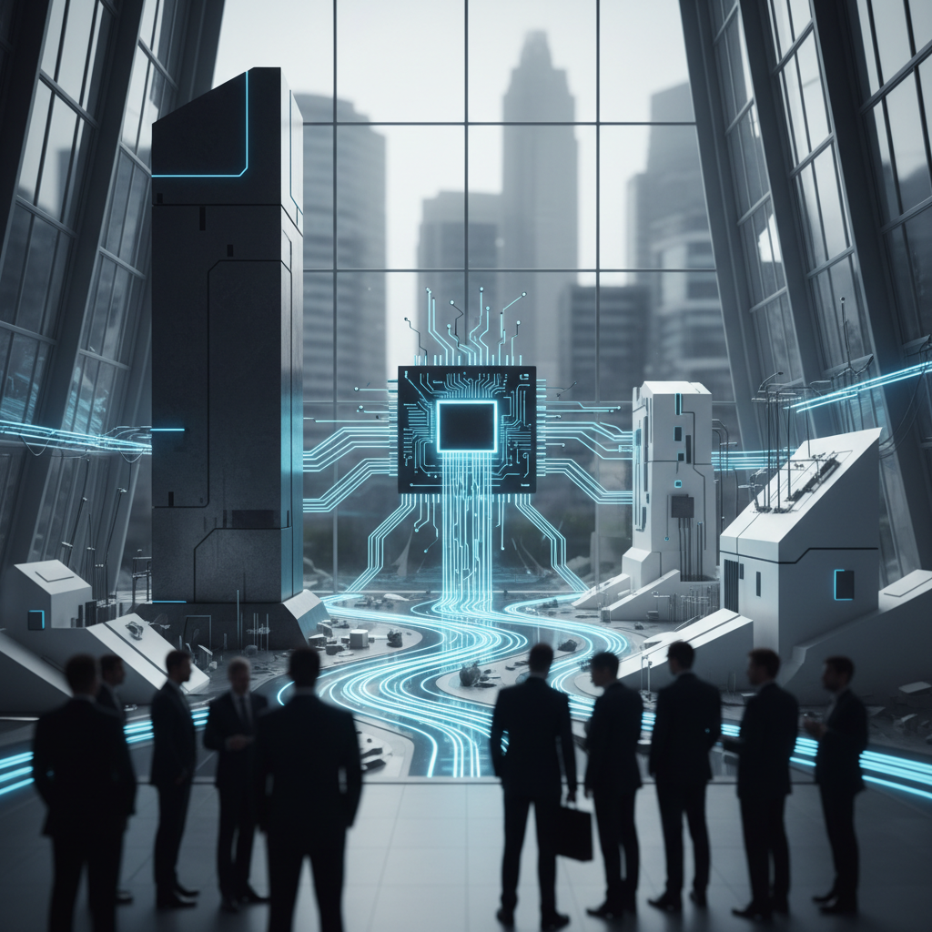 Investeringar i AI-infrastruktur flödar in – utmanare till Nvidia växer fram – redaktionell illustration