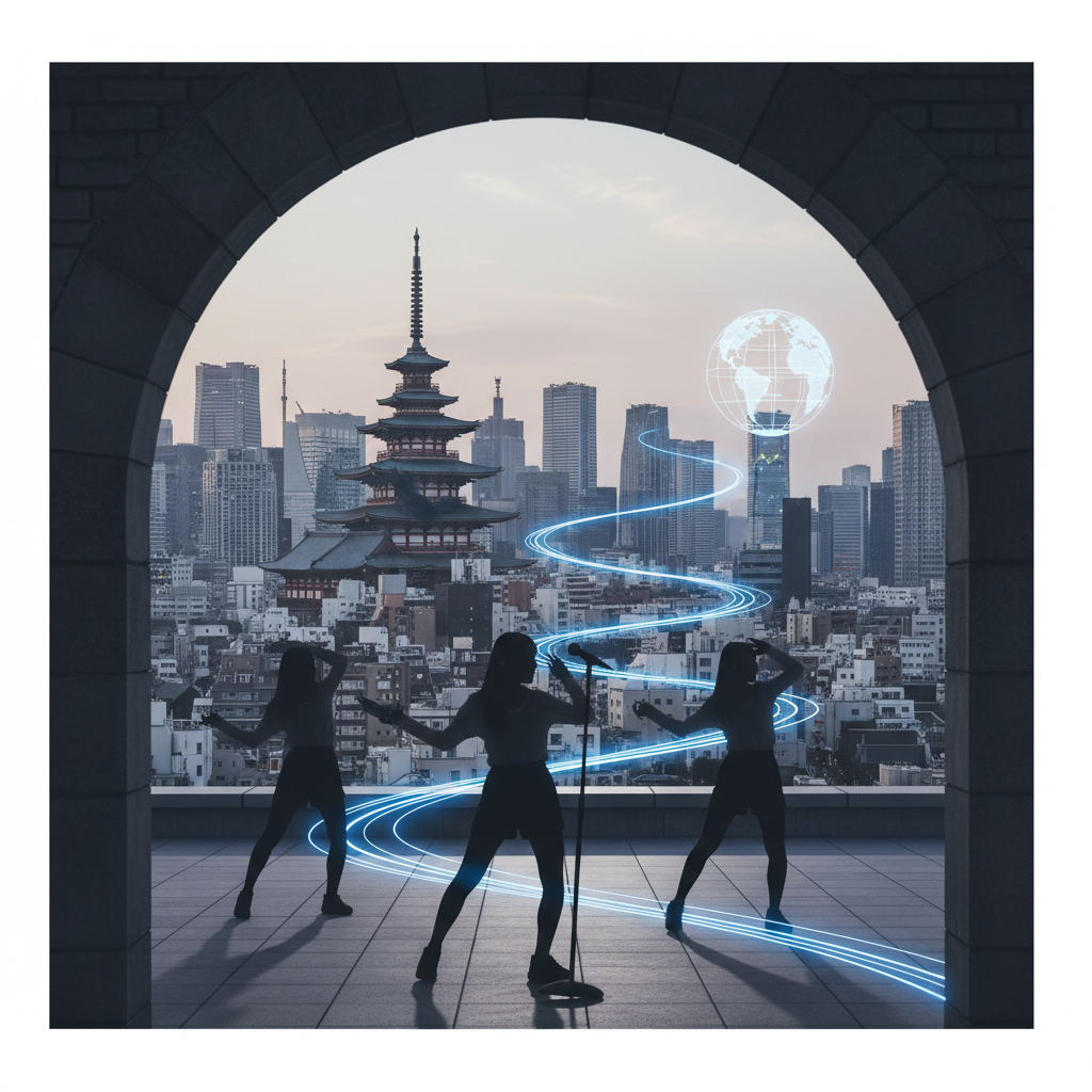 Japanska tjejgruppen XG: Från lång träning till globala popstjärnor – redaktionell illustration