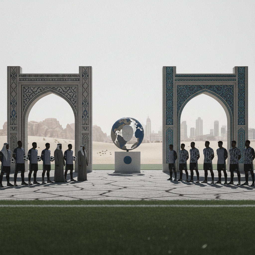 Jordanien och Uzbekistan redo för VM-debut – redaktionell illustration