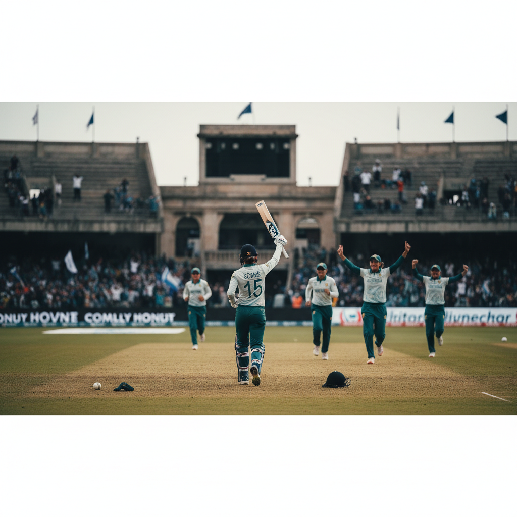 Kapp strålande i Sydafrikas seger mot Indien i T20-VM – redaktionell illustration